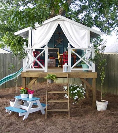 15 Super Awesome Kids Outdoor Playhouses Kidsomania