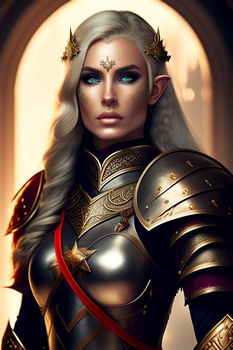 Lexica Female Elf Warrior Wearing Armour