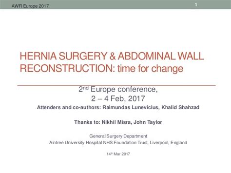 Hernia And Abdominal Wall Reconstruction Centre