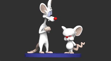 3d File Pinky And Brain 3d Model Impression・3d Printer Model To