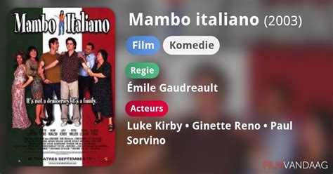 mambo italiano film 2003 filmvandaag nl