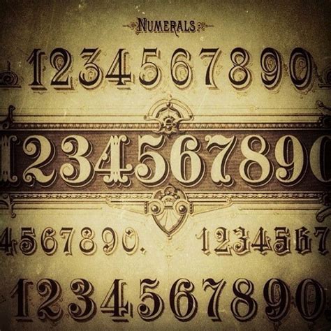 Number Tattoo Fonts Resourcessalo