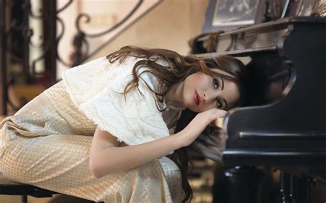 Wallpaper Model Glasses Music Dress Fashion Piano Person Clothing Romance Laura