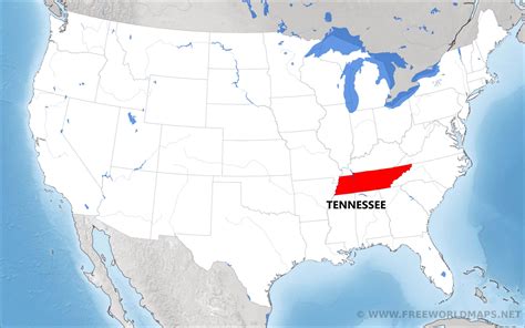 Where Is Tennessee Located On The Map