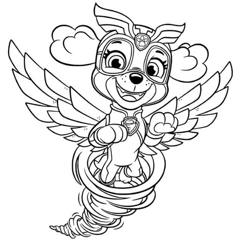 Puppy coloring page for kids 2019 diese. Coloriage Paw Patrol. Mighty pups. Imprimer A4 | WONDER DAY