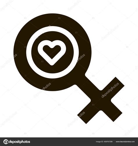 Female Mark Heart Icon Vector Glyph Illustration Stock Vector Image By ©pikepicture 458767298