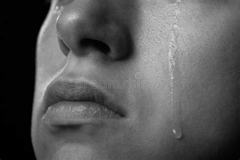 Cheek With Tear Stock Photo Image Of Close Expression 139509772