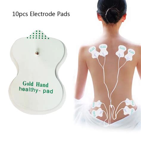 10pcs Tens Acupuncture Electrode Pads Silicone Slimming Body Massager