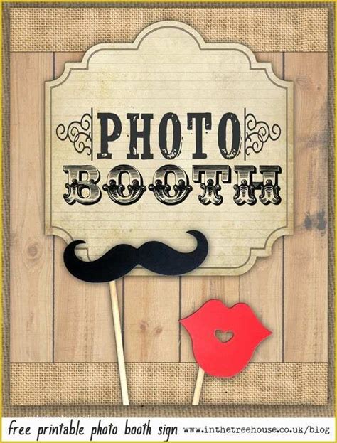 46 Free Printable Photo Booth Sign Template Heritagechristiancollege