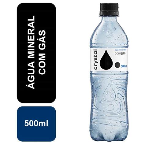 Água Mineral Crystal 500ml Com Gás Bunker Bebidas e Alimentos