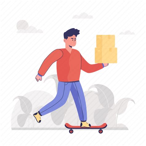 Parcel Delivery Delivery Boy Delivery Person Logistic Services