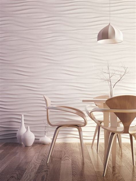 Abstract 3d Wall Panels For A Dining Area Wall Paneling