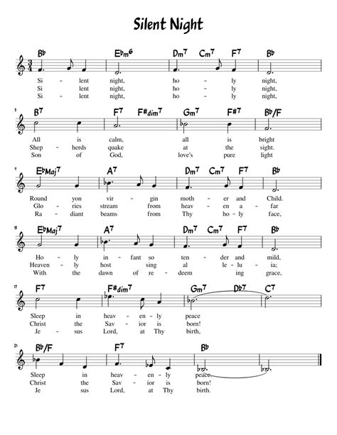 Piano traditional piano traditional piano free sheet music silent night (easy). Silent Night sheet music for Piano download free in PDF or MIDI