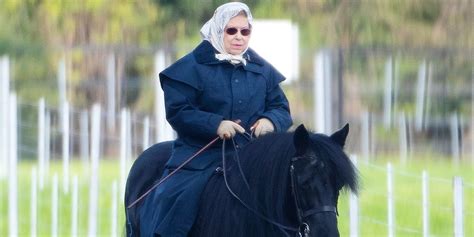 Queen Elizabeth Rides Her Horse At Age 94 At Windsor Castle