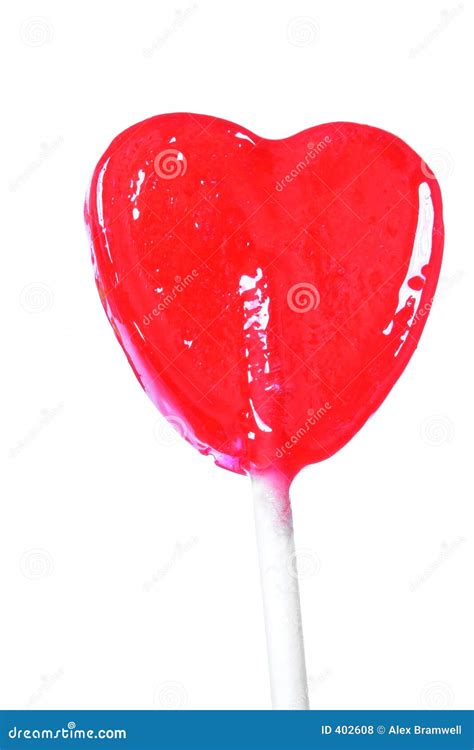 Red Heart Lollipop Stock Photo Image Of Colorful Sweet 402608