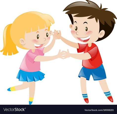 Boy And Girl Dancing Together Illustration Download A Free Preview Or