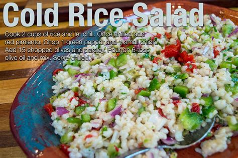 Cold Rice Salad I See Spain Handcrafted Spanish Grater Plates