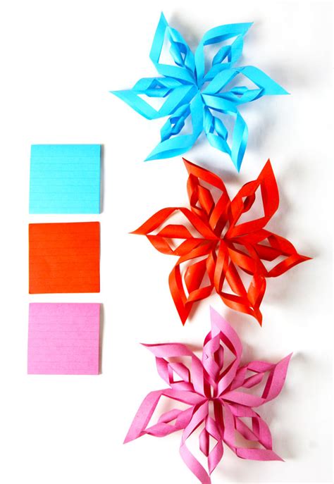 3d Paper Stars From Post It Notes Babble Dabble Do