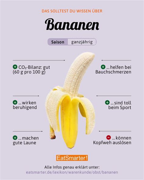 Das Solltest Du über Bananen Wissen Gesunde Ernährung Tipps Gesunde
