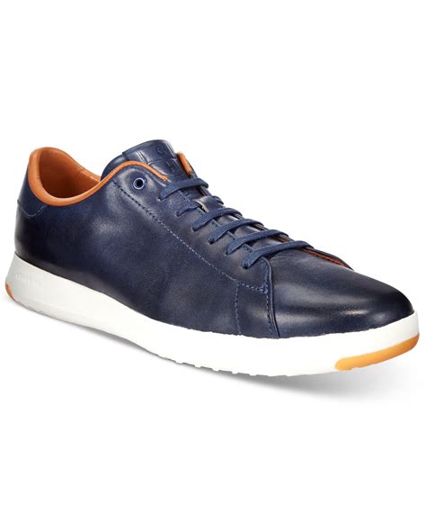 Sport oxford with leather uppers. Cole haan Men's Grandpro Tennis Sneakers in Blue for Men ...