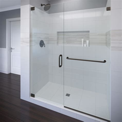 celesta frameless 3 8 inch glass swing door and panel shower door basco shower doors