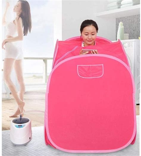 Personal Home Portable Steam Sauna Bath Pink Whole Body Spa Weight Loss Slimming Detox Therapy
