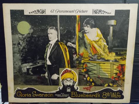 Lobby Card 1923 Bluebeards 8th Wife Gloria Swanson Reach At Huntley