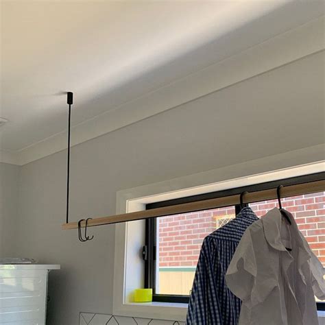 Hanging Clothes Rack Ceiling Mounted Hanging Clothes Rack Modern