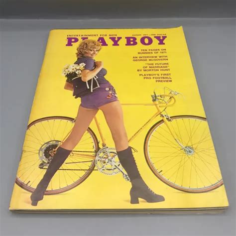 Vintage Playboy Magazine August 1971 George Mcgovern Cathleen Lynn Rowland 1499 Picclick
