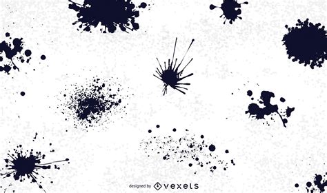 Grunge Paint Splatter Vectors- Free Vector Download