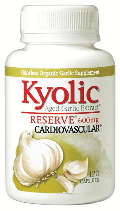 kyolic aged garlic extract cardiovascular extra strength reserve 120 capsules walmart canada