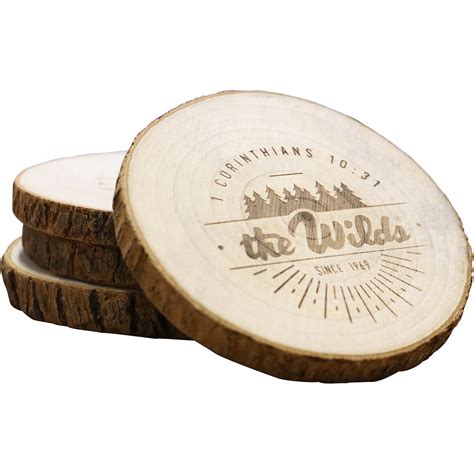 Wooden Coaster Set - The Wilds Online Store