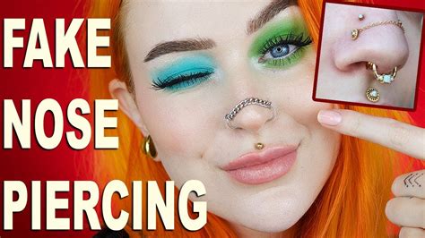 Diy Fake Nose Chain Piercing Evelina Forsell Youtube