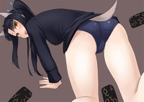 kou garakuta teikoku hattori shizuka strike witches world witches series 1girl ass black