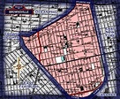 Neighborhood borders map for Brownsville — Old NYC Photos
