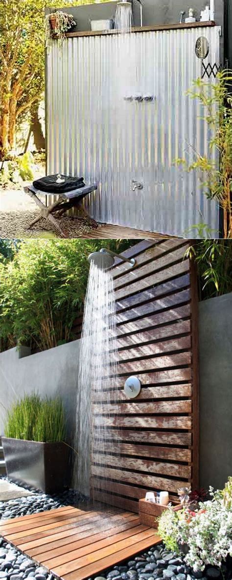 Beautiful Easy Diy Outdoor Shower Ideas A Piece Of Rainbow Backyard Diy Outdoor Shower