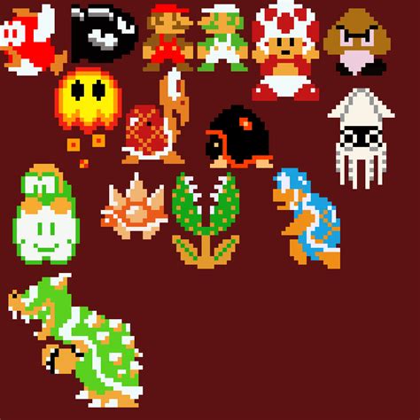 Pixilart Super Mario Bros 8 Bit By Goldh2o