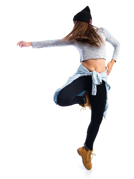 Chica Bailando Hip Hop Foto Premium