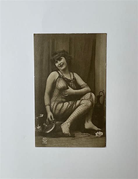 Original Art Deco Risqué French Postcard a Real Photograph of Etsy