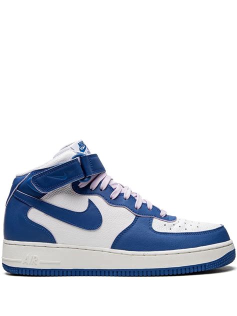 Nike Air Force 1 Mid Military Blue Sneakers Farfetch