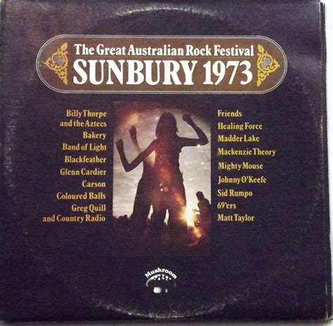 The Great Australian Rock Festival Sunbury 1973 Just For The Record