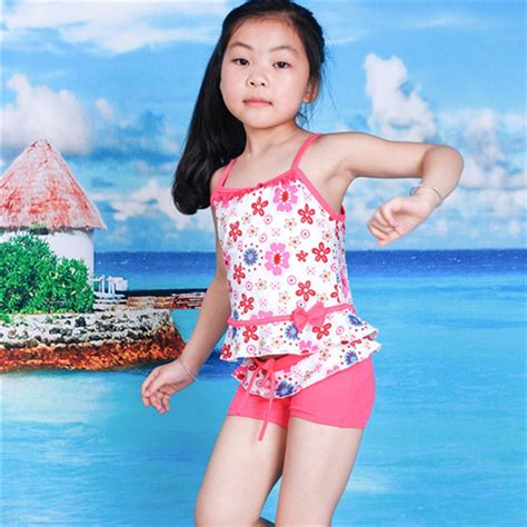 2016 Girl Two Piece Baby Swimwear Kids Girls Bikini Swimsuit Toddler