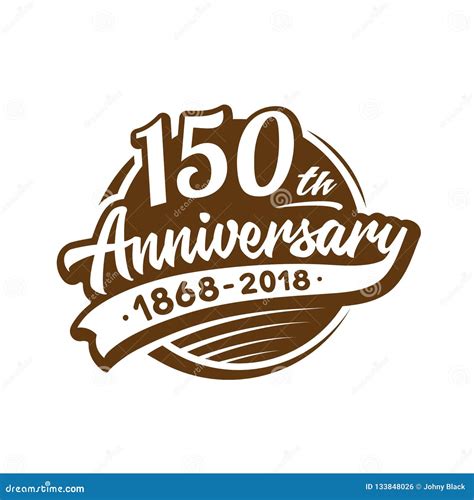 150 Years Anniversary Design Template Vector And Illustration 150th