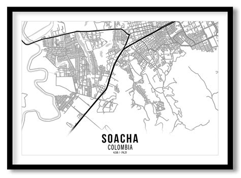 Mapa De Soacha Fineartphotographyboy