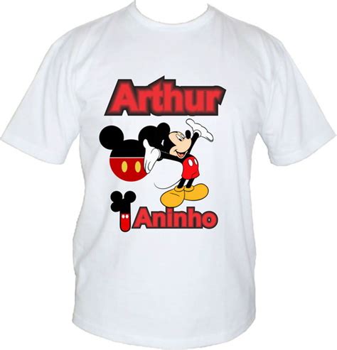 Camiseta Mickey Mouse No Elo7 Sc Personalizados 12e4238