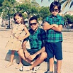 Family pic: Dani Alves with his daughter Victoria and his son Daniel