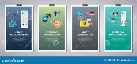 Digitale Marketing En Communicatie Over Veiligheid Vector Illustratie Illustration Of Bescherm