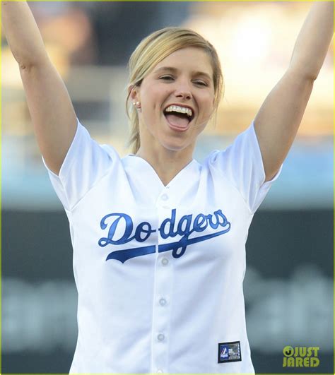 Sophia Bush Proud Of Her First Pitch At La Dodgers Game Photo