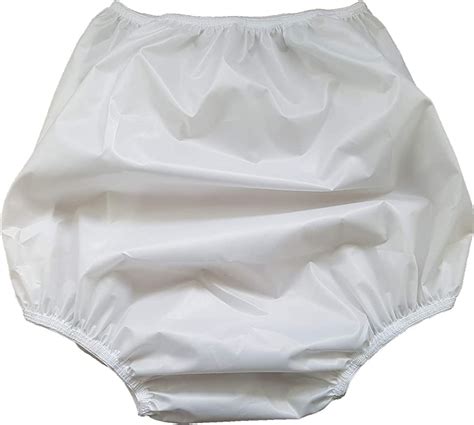 Ladies Plain White Incontinence Briefs Pants Knickers Waterproof Large
