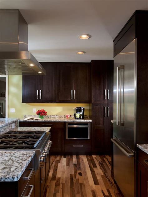 The wood cabinetry is a nod to. 25 Elegant Kitchens with Hardwood Floors - Page 4 of 5
